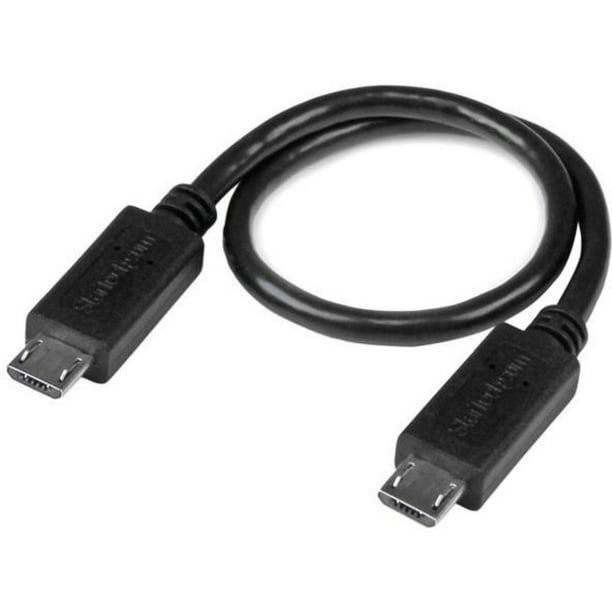 OTG Black Micro-USB to USB 2.0 Right Angle Adapter works for HTC Ville is High Speed Data-Transfer Cable for connecting any compatible USB Accessory/Device/Drive/Flash/ and truly On-The-Go! 